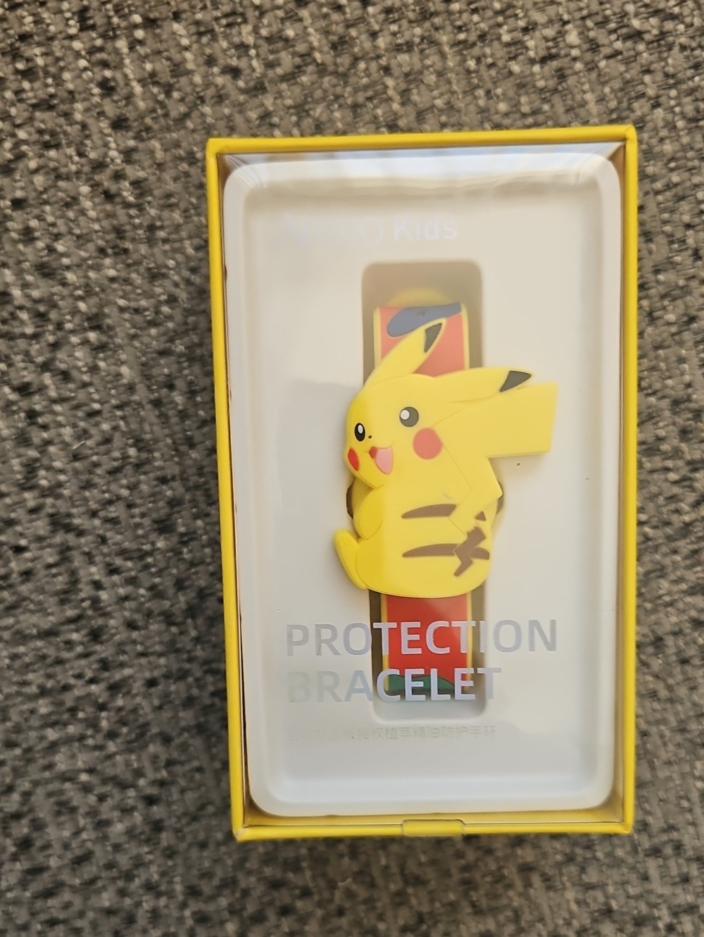 Kids Pikachu Mosquito Protection Bracelet - Yellow